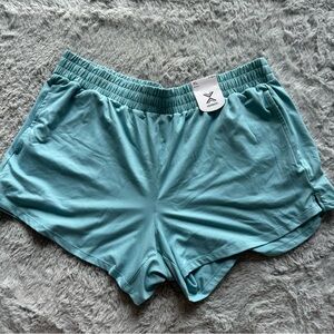 Xersion Women's Blue Athletic Work Out Running Exercise Quick Dry Shorts Size XL